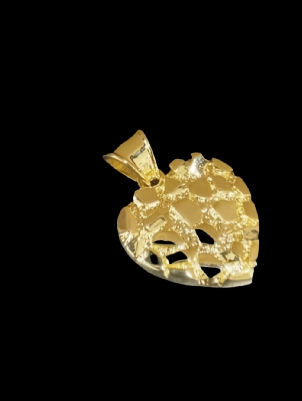 14k Gold Plated Heart Pendant 25.9 MM Pendant